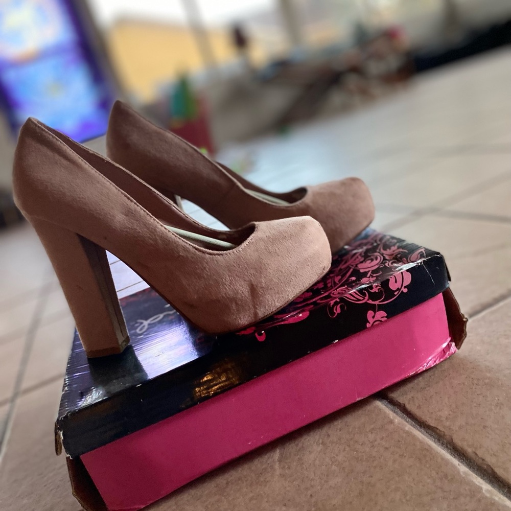 Blush colored heels